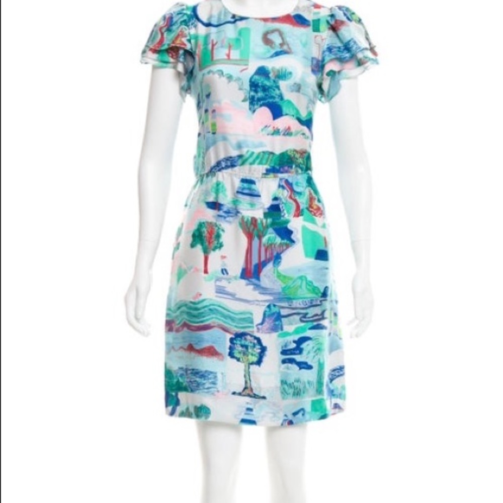 See By Chloe Silk Short Sleeve Dress